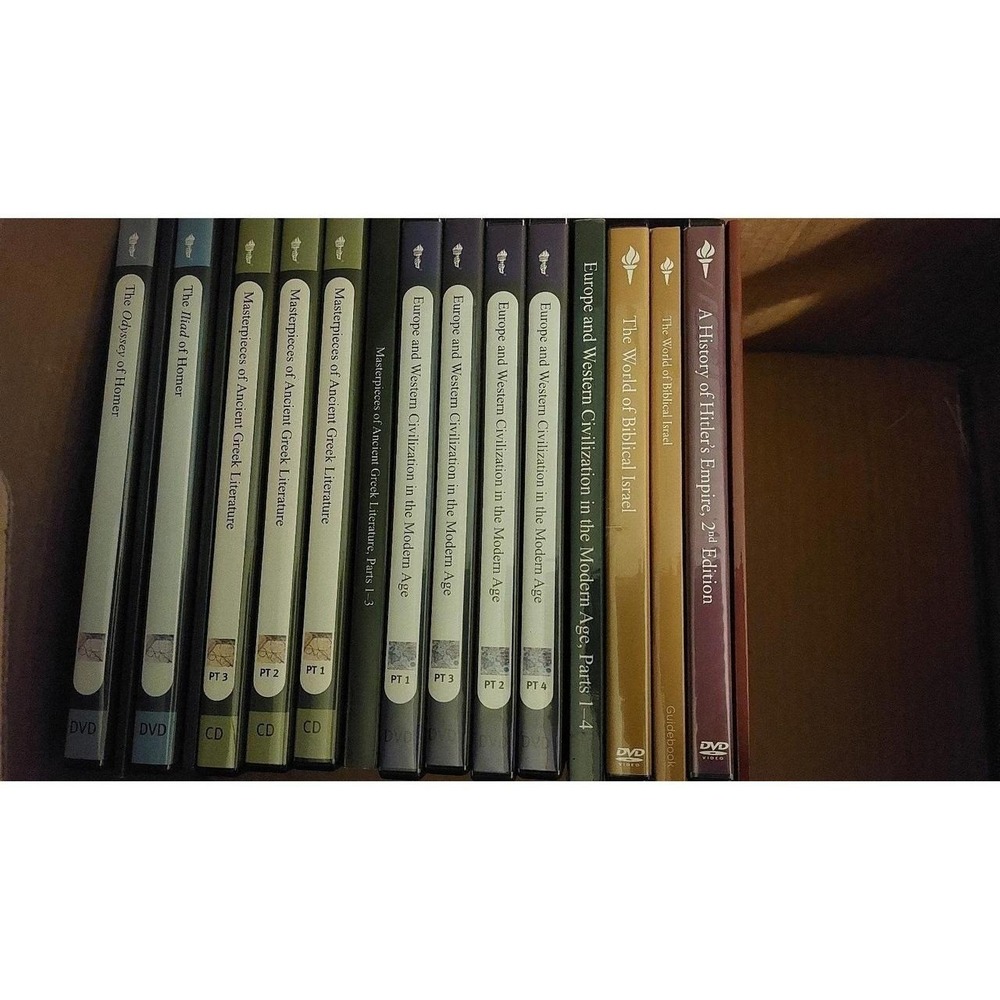 Lot of 6 courses : The Great Courses books and dvds